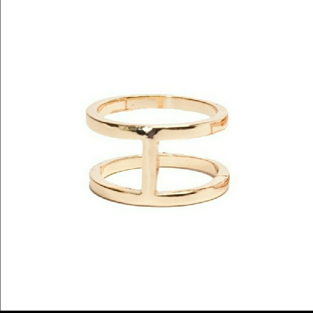 🛍 Gold double band ring